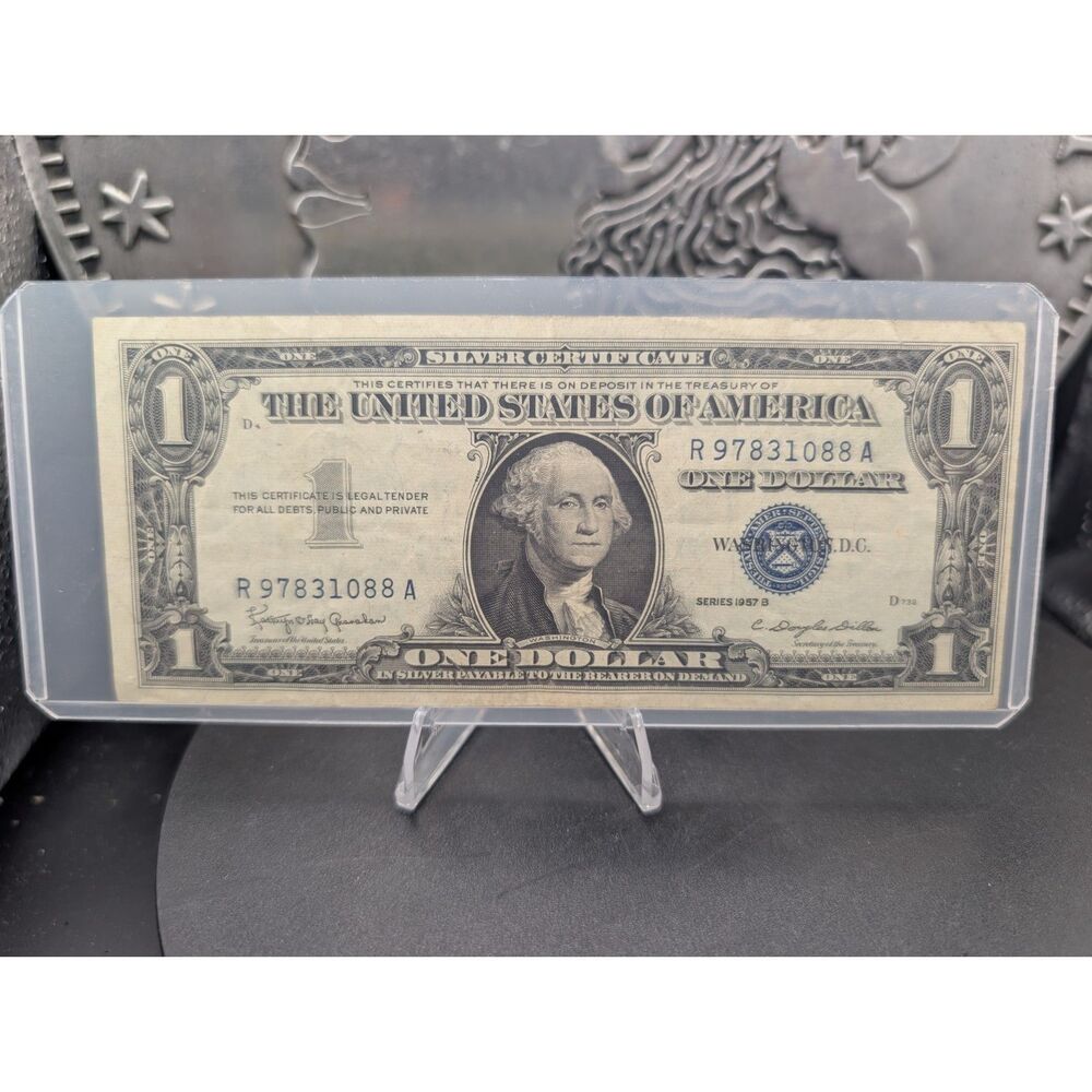 1957B $1 Silver Certificate • Blue Seal • R97831088A • Clean Circulated - Picture 1 of 2